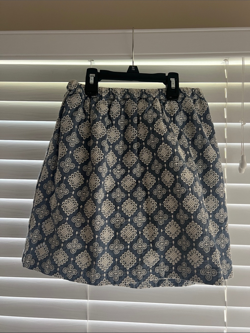 Peek Blue Skirt with White Nina Skirt Size XXL